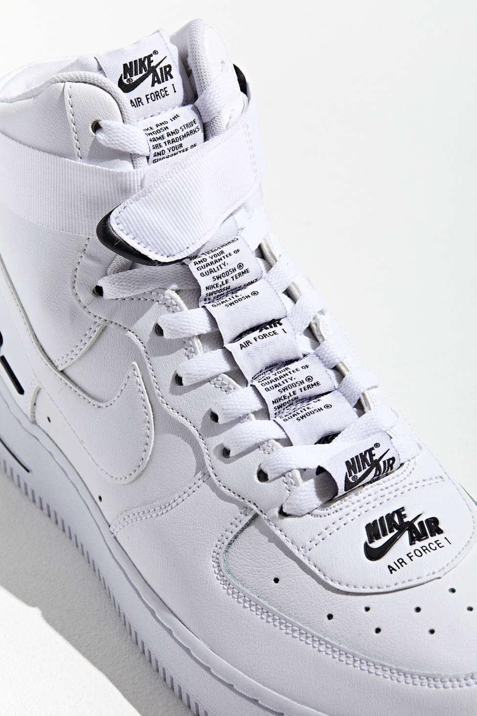 mens white high top air force ones