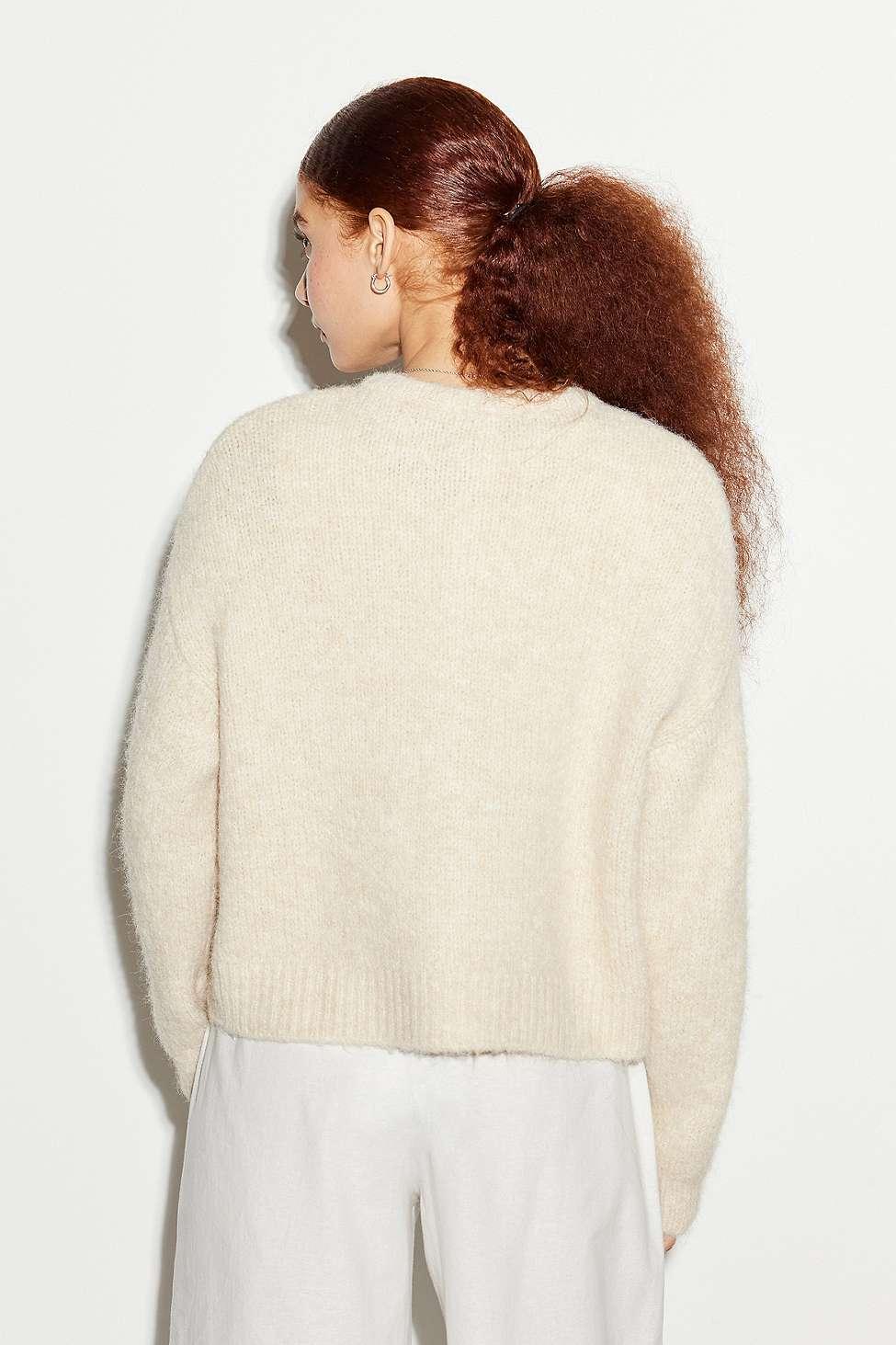 Urban Outfitters Uo Dakota Knit Cardigan in Natural Lyst UK