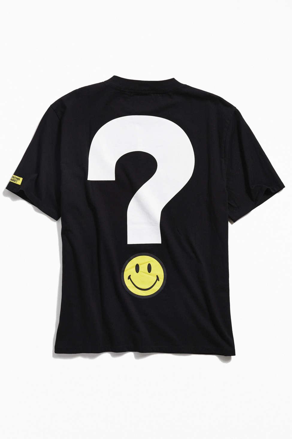 Guess Guess X Chinatown Market X Smiley Big Question Logo Tee in Blue for  Men | Lyst