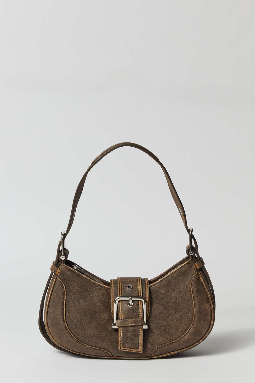 OSOI Vintage Hobo Brocle Bag In Brown,at Urban Outfitters in Black