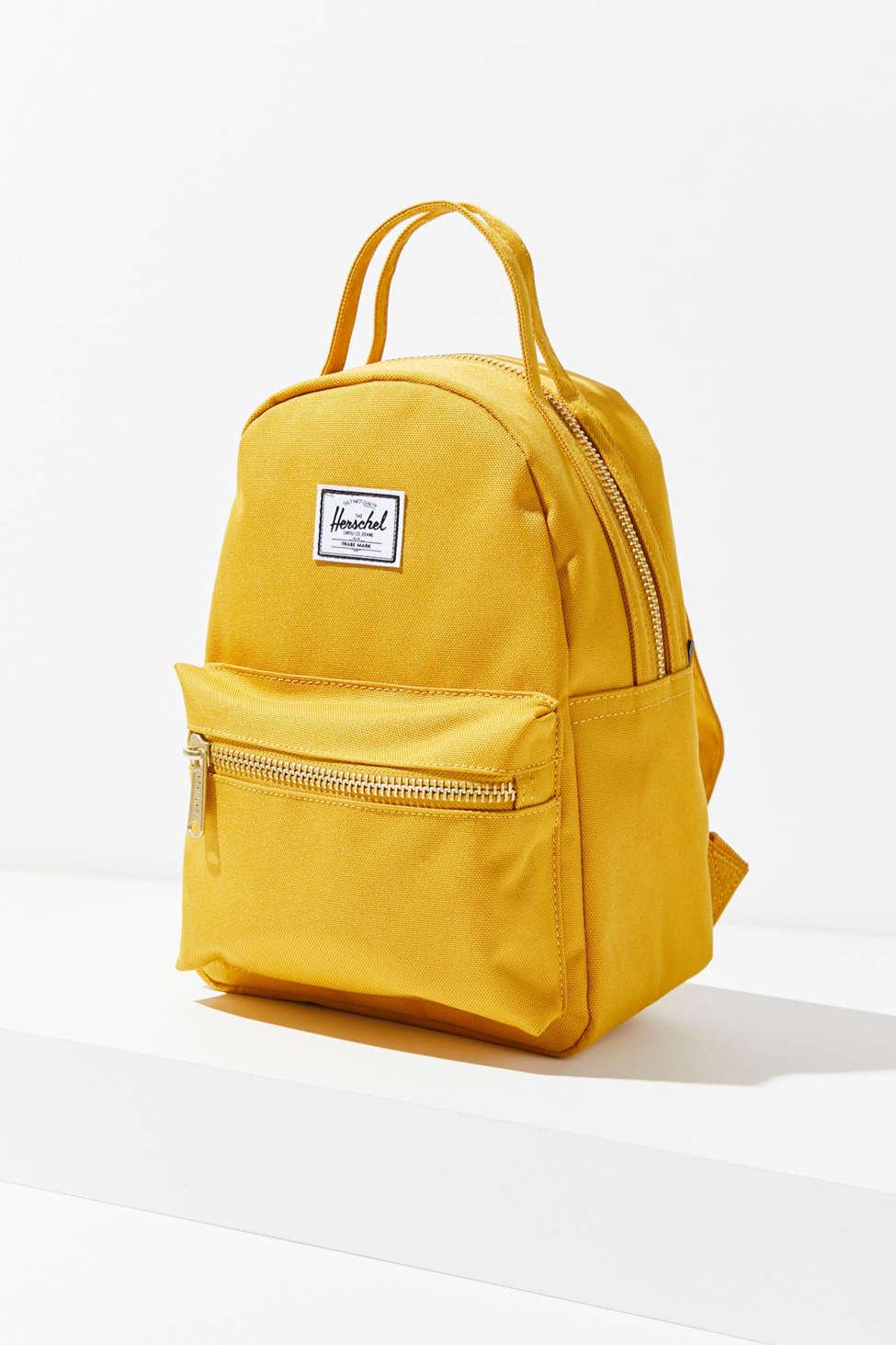 yellow herschel bag