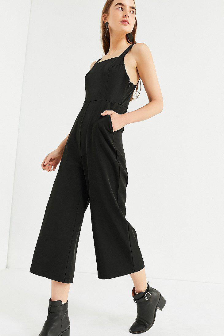 Black structured jumpsuit Clearance