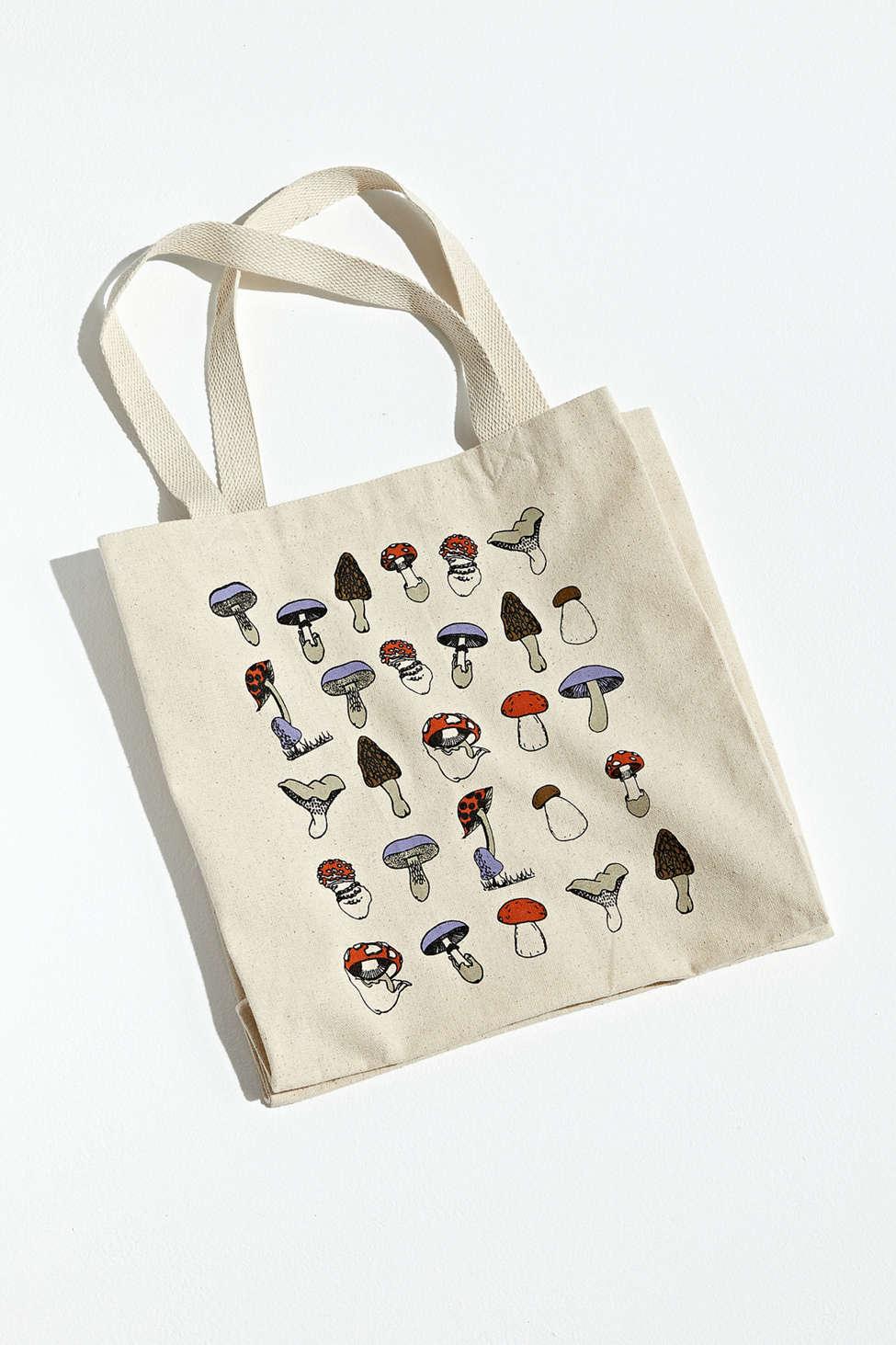 mushroom tote bag