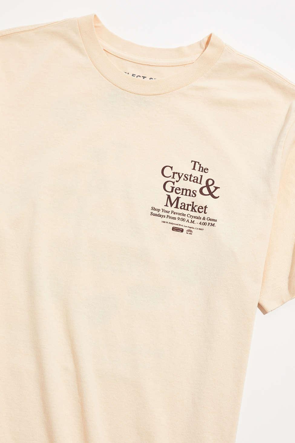Urban Outfitters Crystal & Gems Market Tee in Natural for Men | Lyst