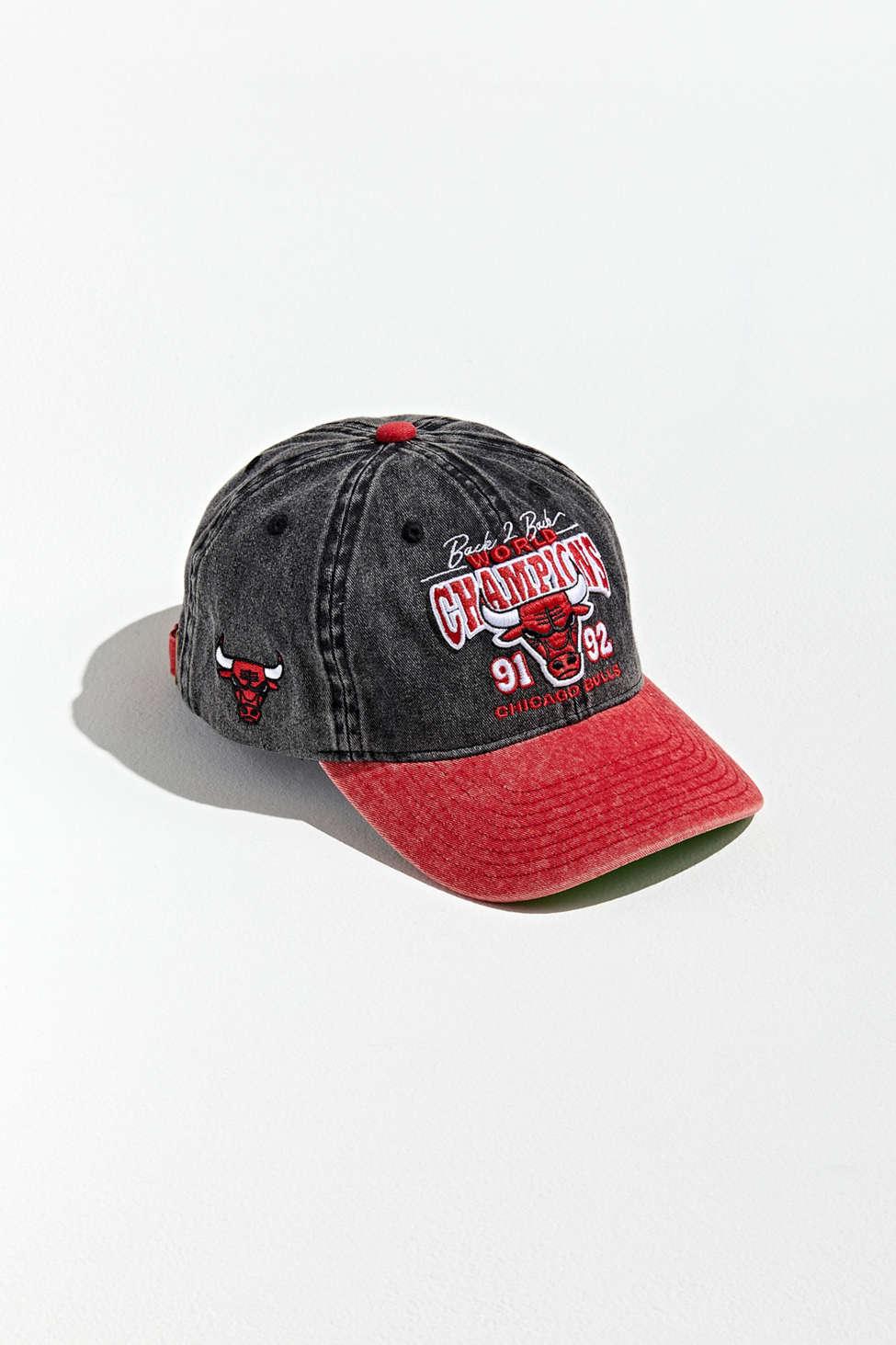 Mitchell /& Ness Chicago Bulls Swish Grey//Black Adjustable