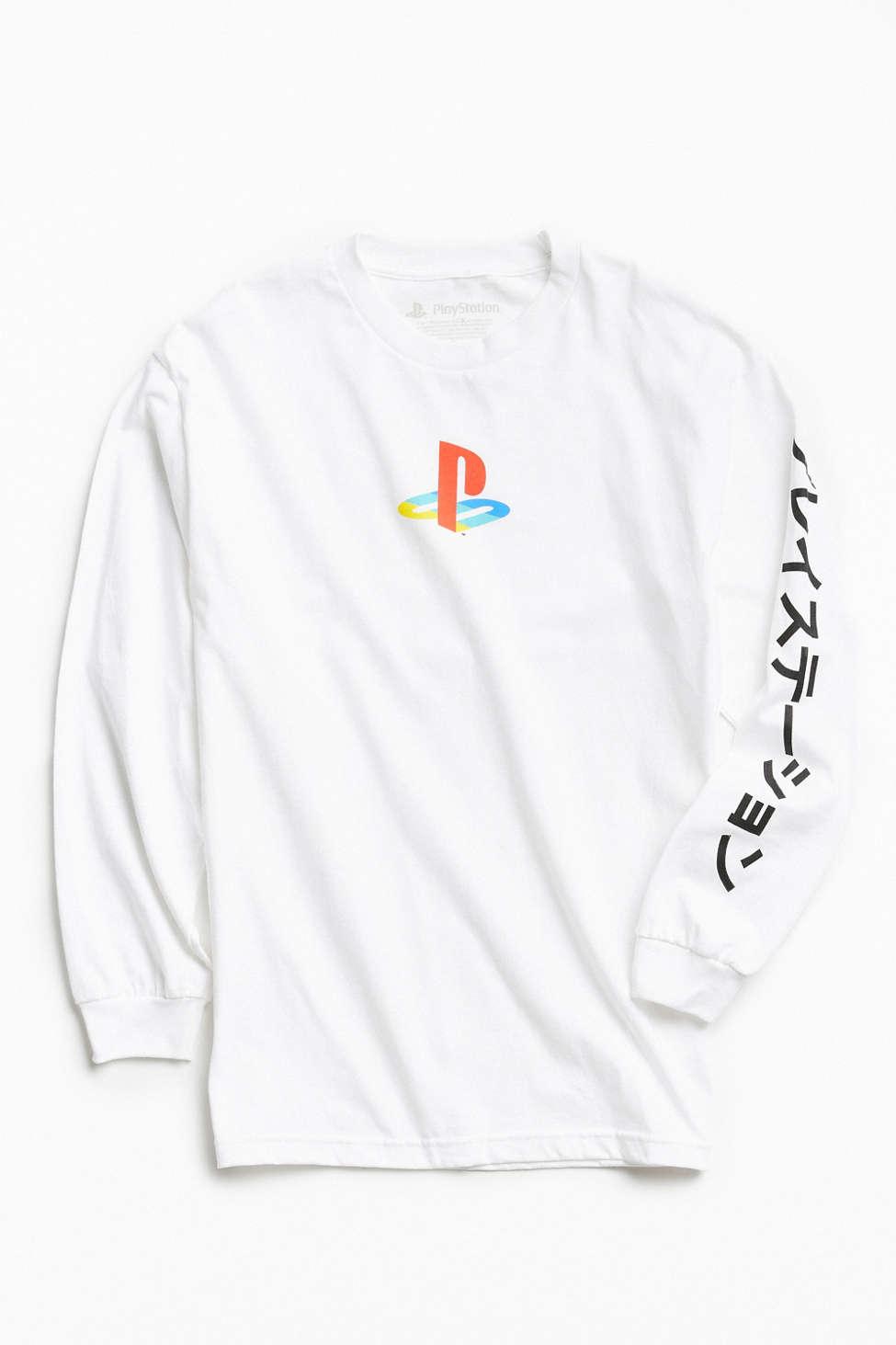 Urban Outfitters Cotton Playstation Long Sleeve Tee in White for Men | Lyst