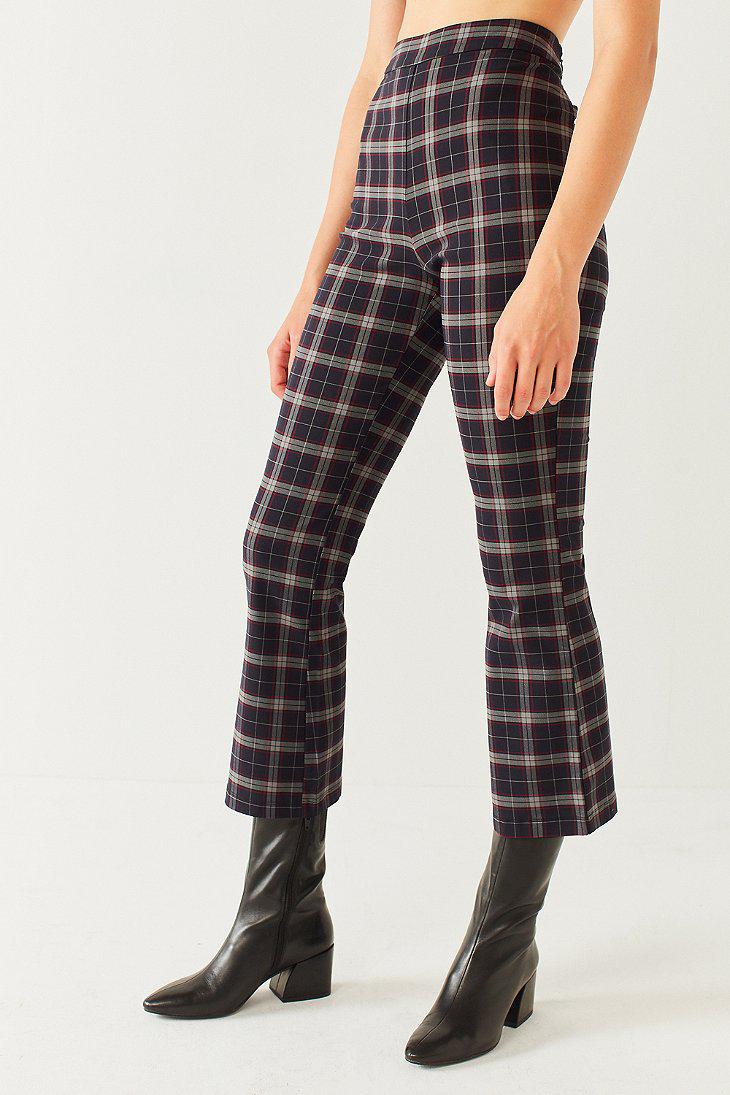 Uo lola plaid kick flare pant sales