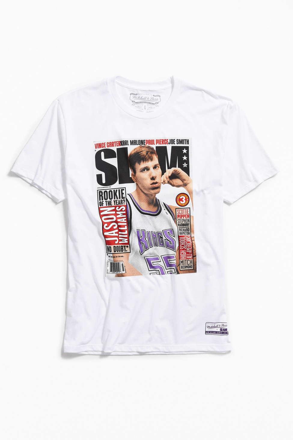 Mitchell & Ness Jason Williams Slam Cover Tee in White for Men | Lyst Canada