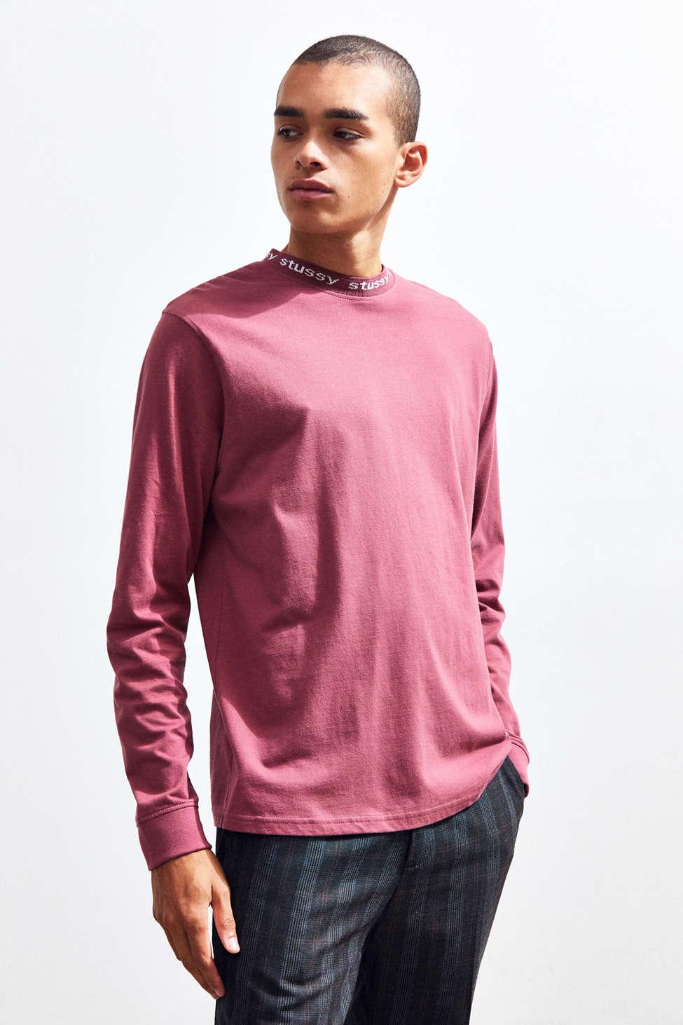 stussy owen long sleeve crew sweatshirt