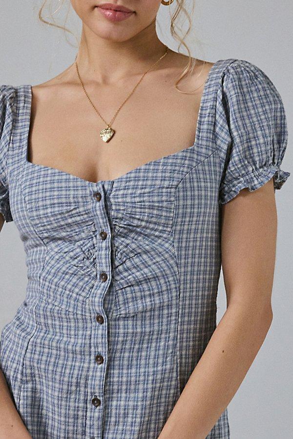kimchi blue bettie button-down mini dress Kimchi Blue Bettie Button-Down Mini Dress