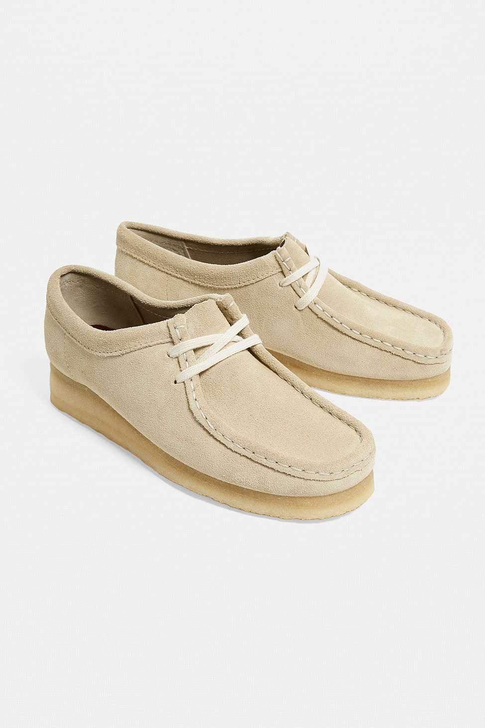 clarks wallabees cream