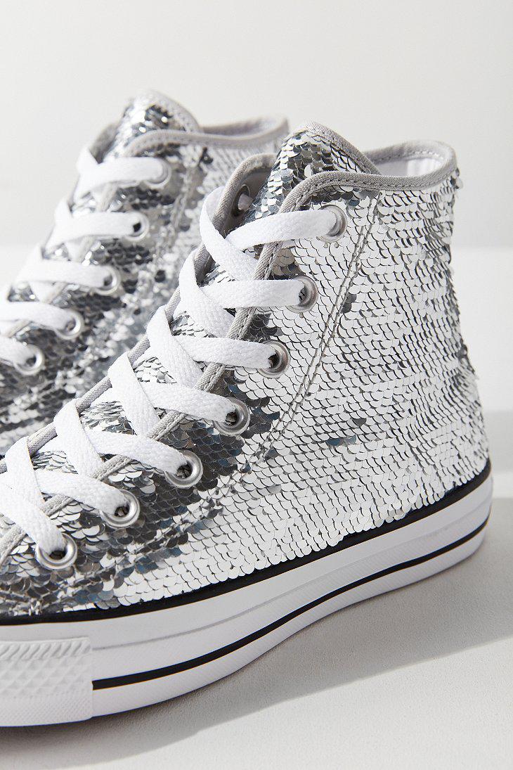 converse high top silver