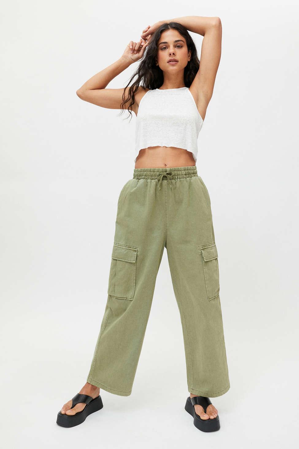 Urban Outfitters Uo Alexis Drawstring Skate Pant in Green | Lyst