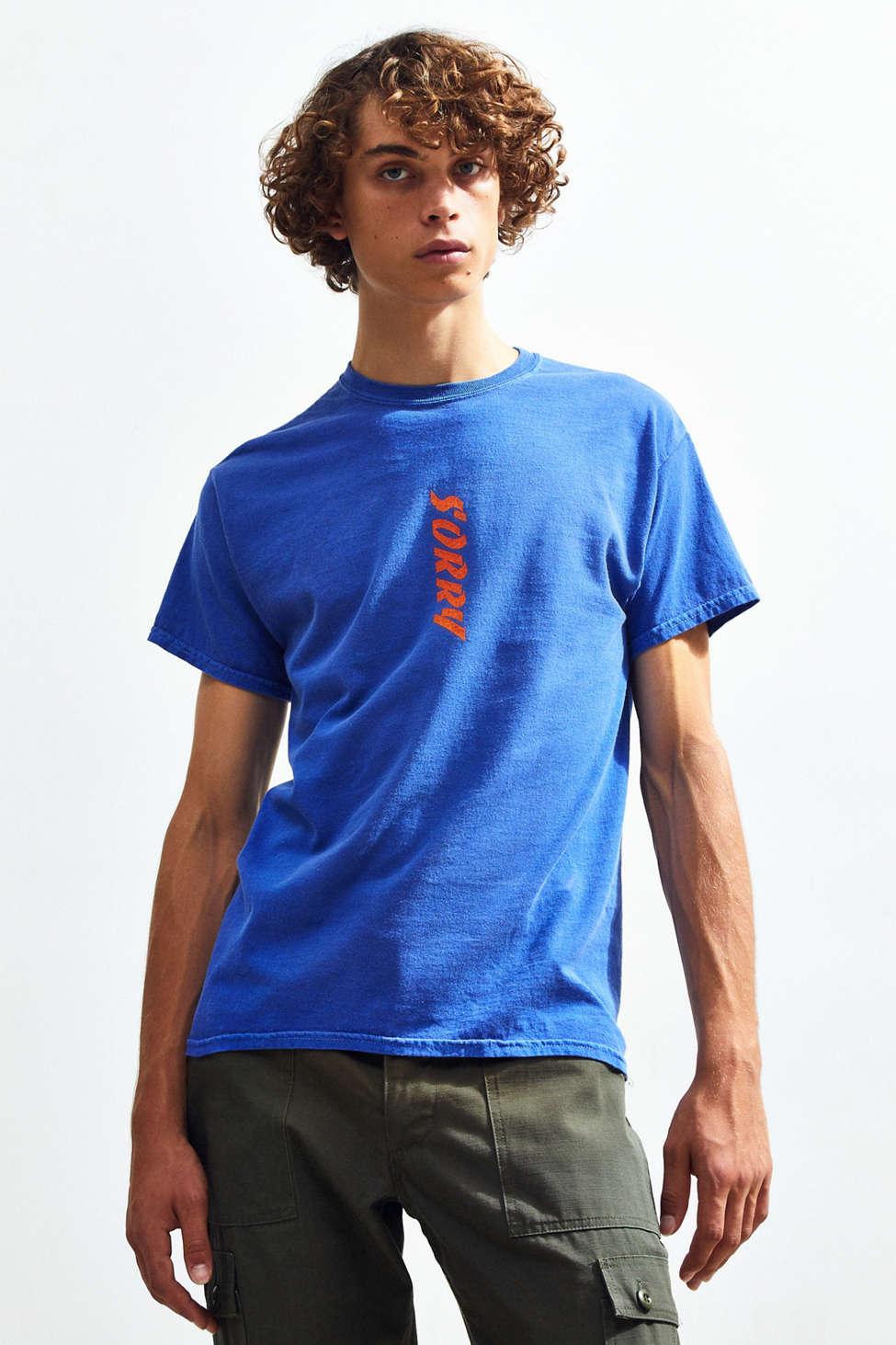 Urban Outfitters Cotton Sorry Can't Please 'em All Tee in Blue for 
