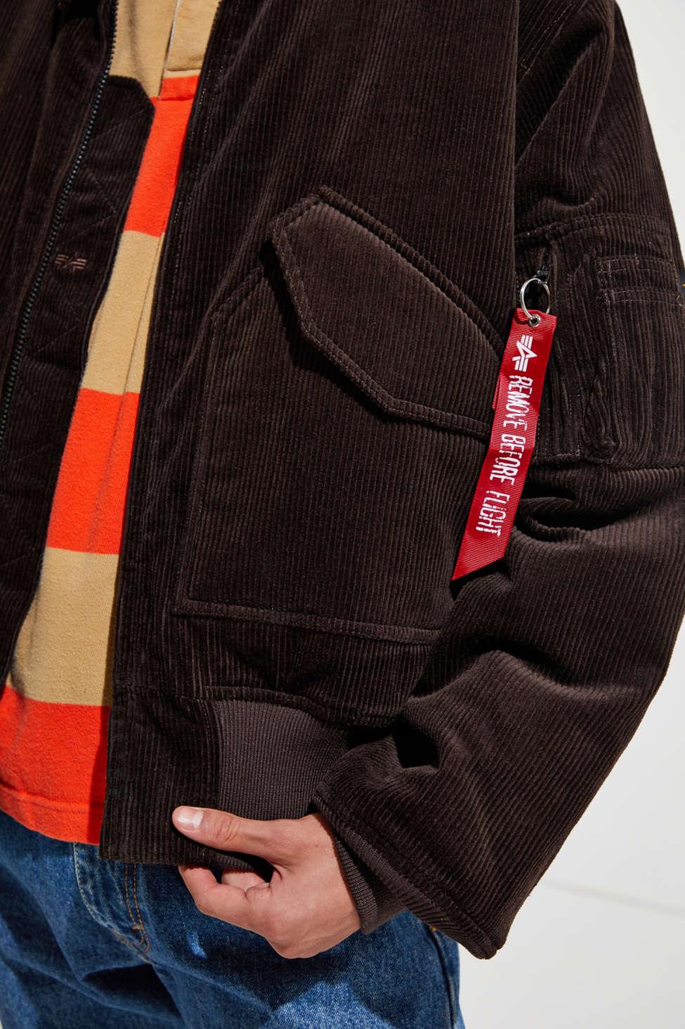 alpha industries corduroy bomber