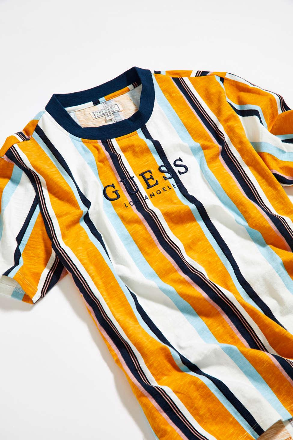 Guess Sayer Striped Tee for Men | Lyst