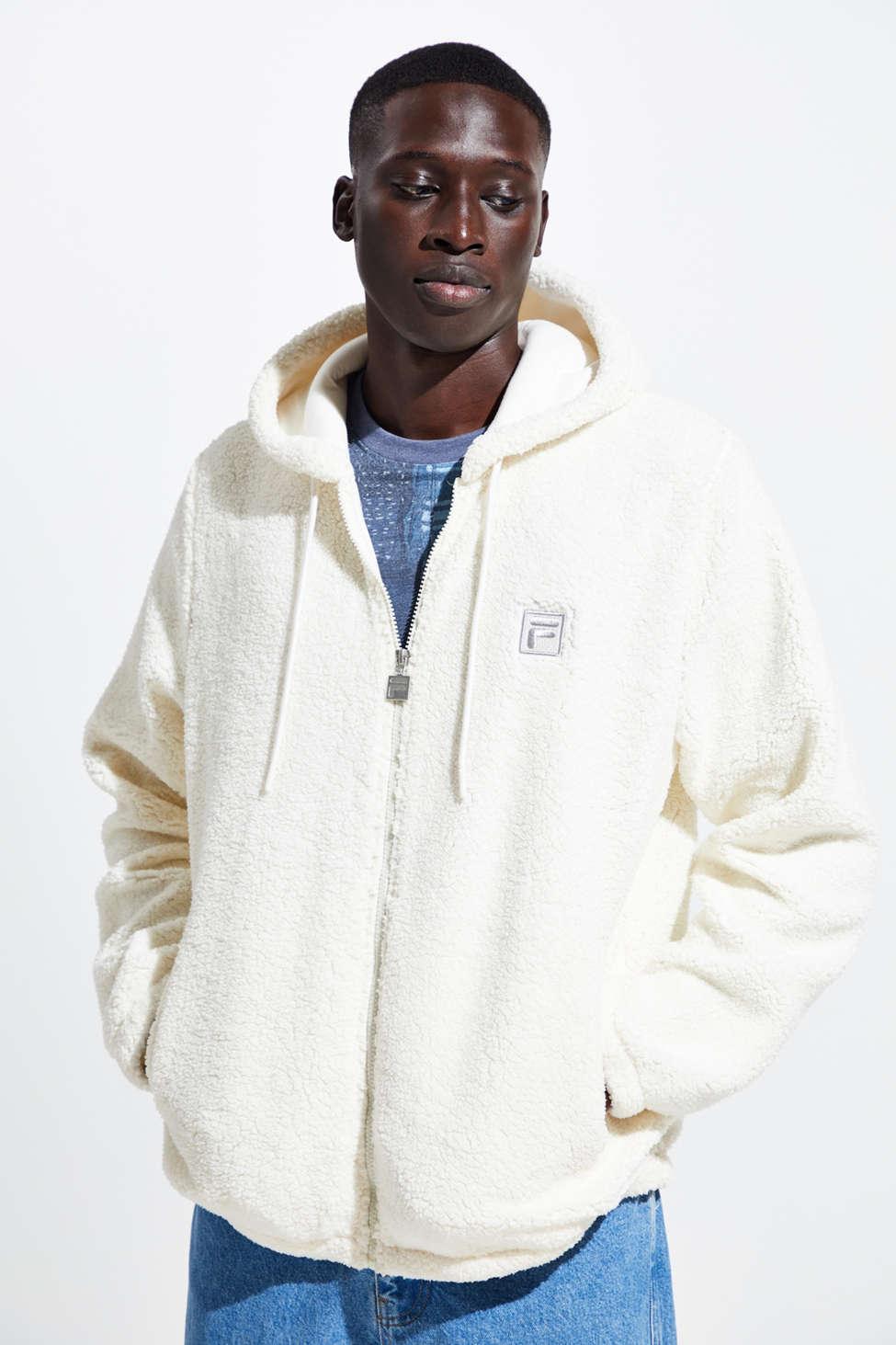Fila Fila Exclusive Full-zip Cozy Sherpa Jacket in White for Men | Lyst
