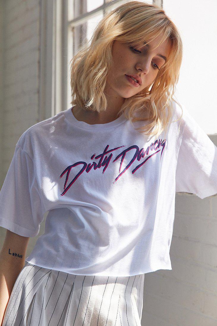 Urban Outfitters Cotton Dirty Dancing Tee in White | Lyst