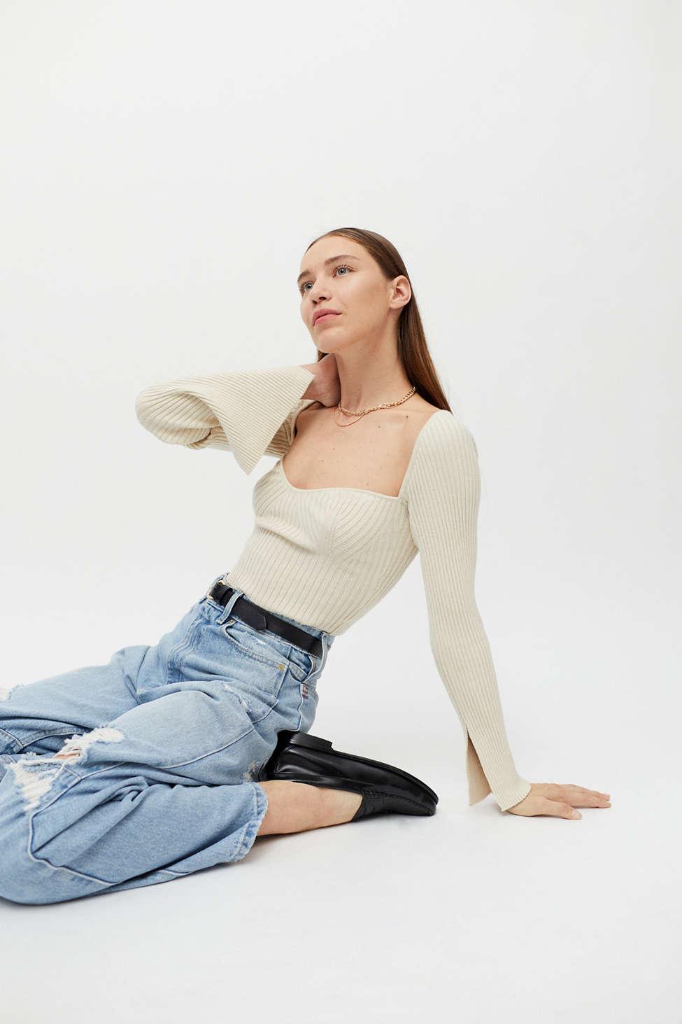 Title: Urban Outfitters Uo Juliet Portrait Neck Sweater in Cream (Natural ...