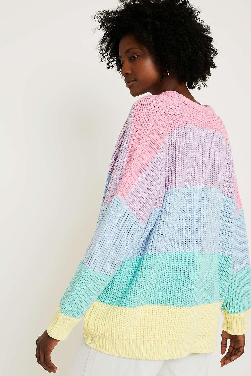 Lazy Oaf Pastel Rainbow Cardigan Online Sale, UP TO 56% OFF