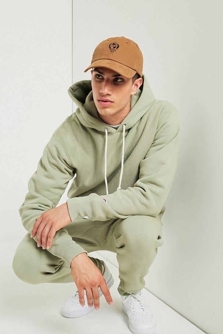 sage green champion hoodie