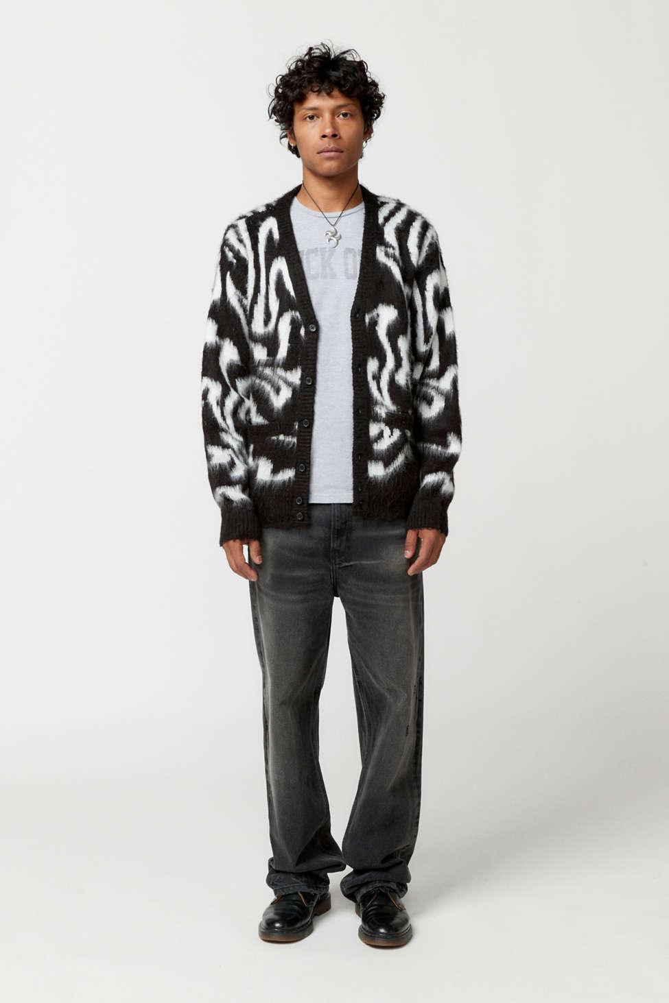 Obey Pally Cozy Cardigan in Black for Men | Lyst