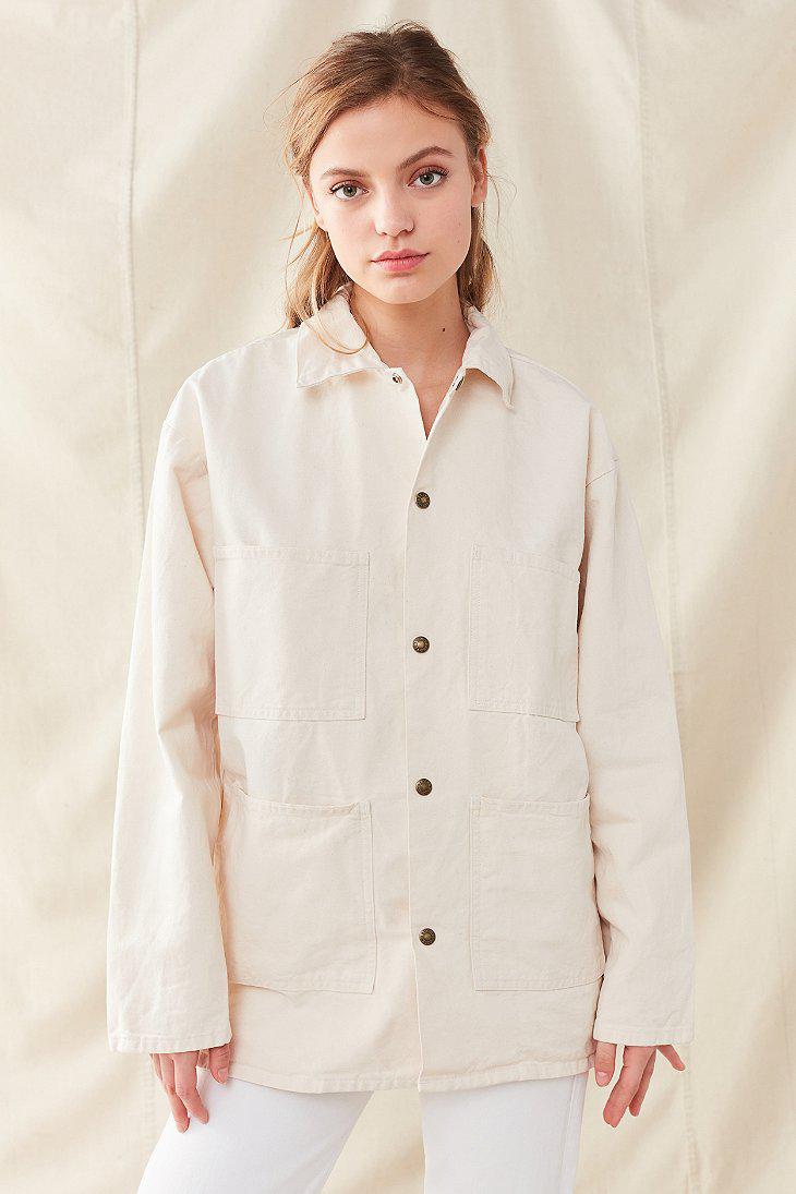 cream chore jacket
