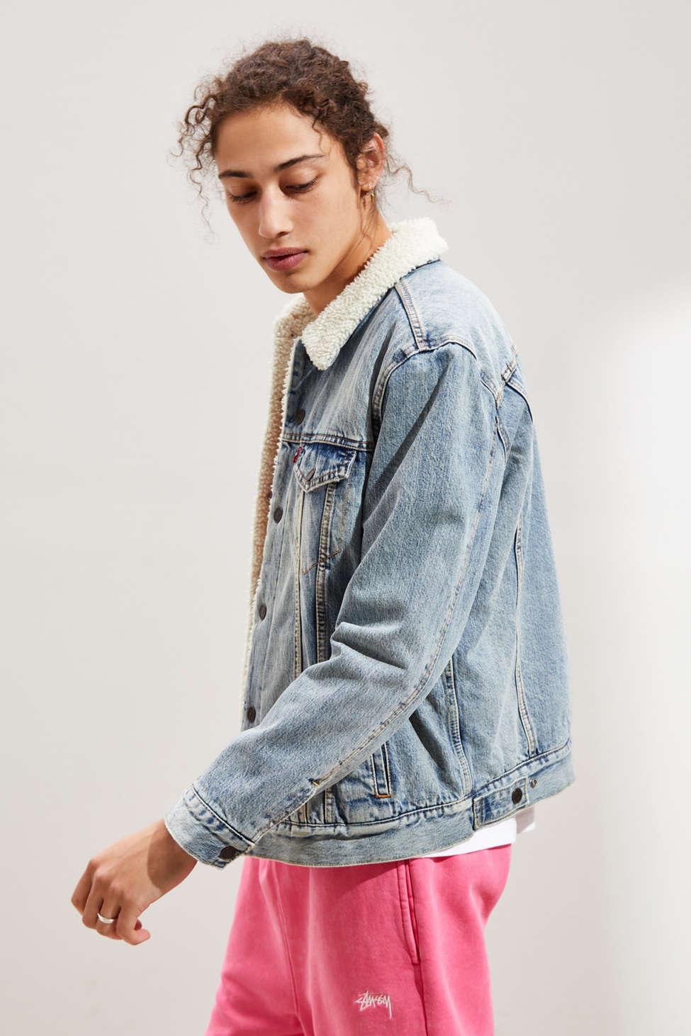 levis sherpa jacket urban outfitters