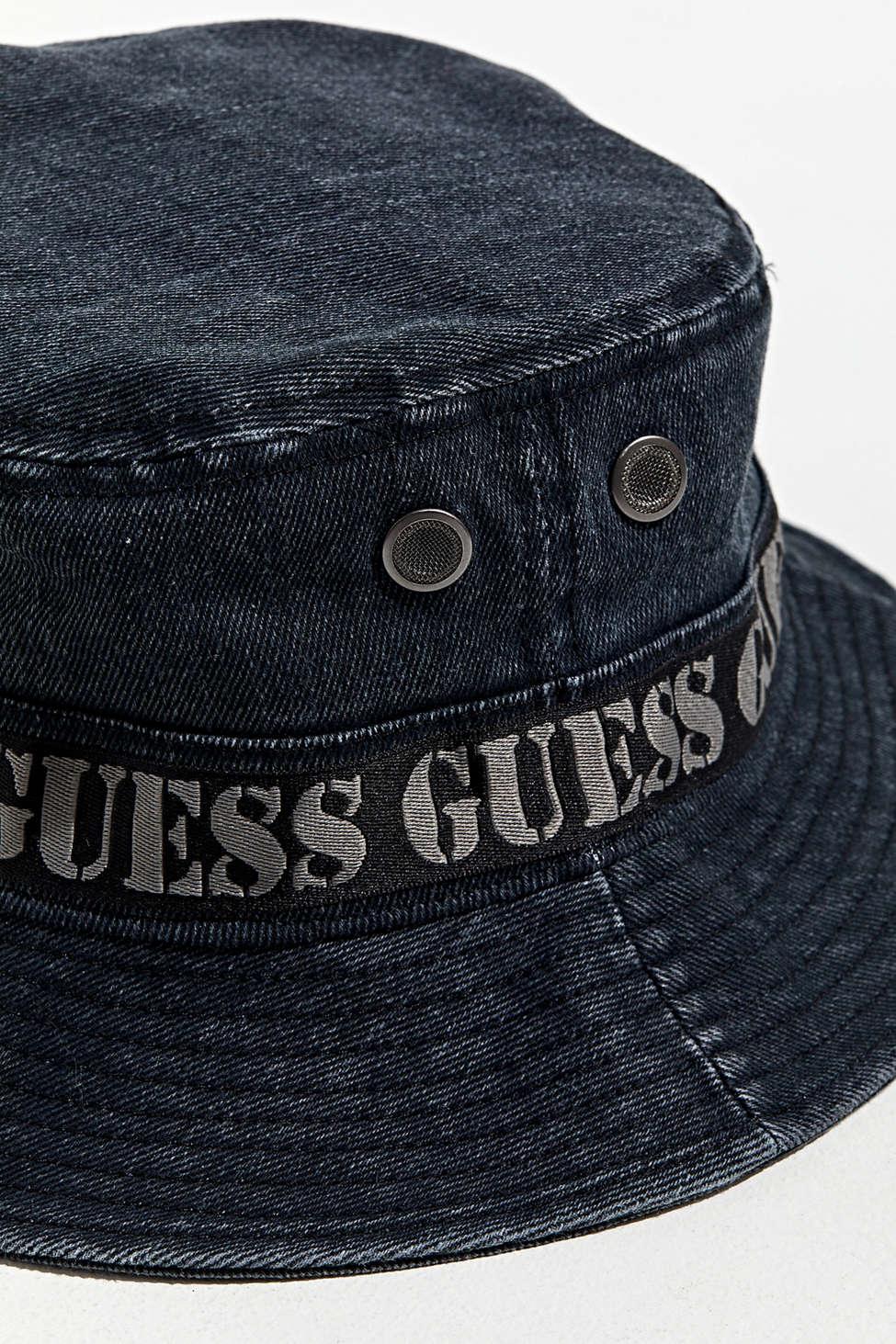 Guess Cotton Guess X 88rising Logo Bucket Hat in Blue for Men | Lyst