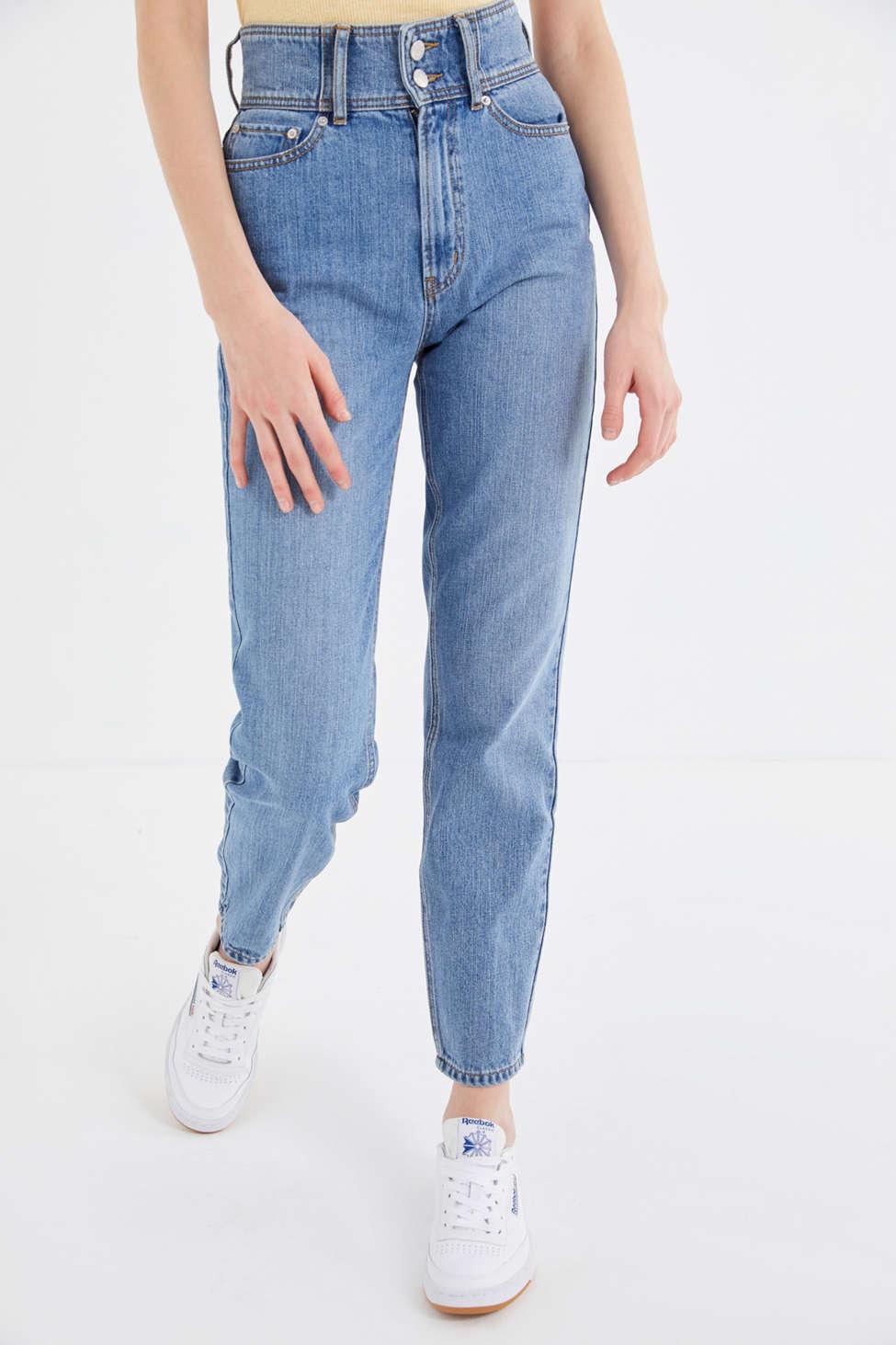 BDG Double-button High-waisted Mom Jean in Blue | Lyst