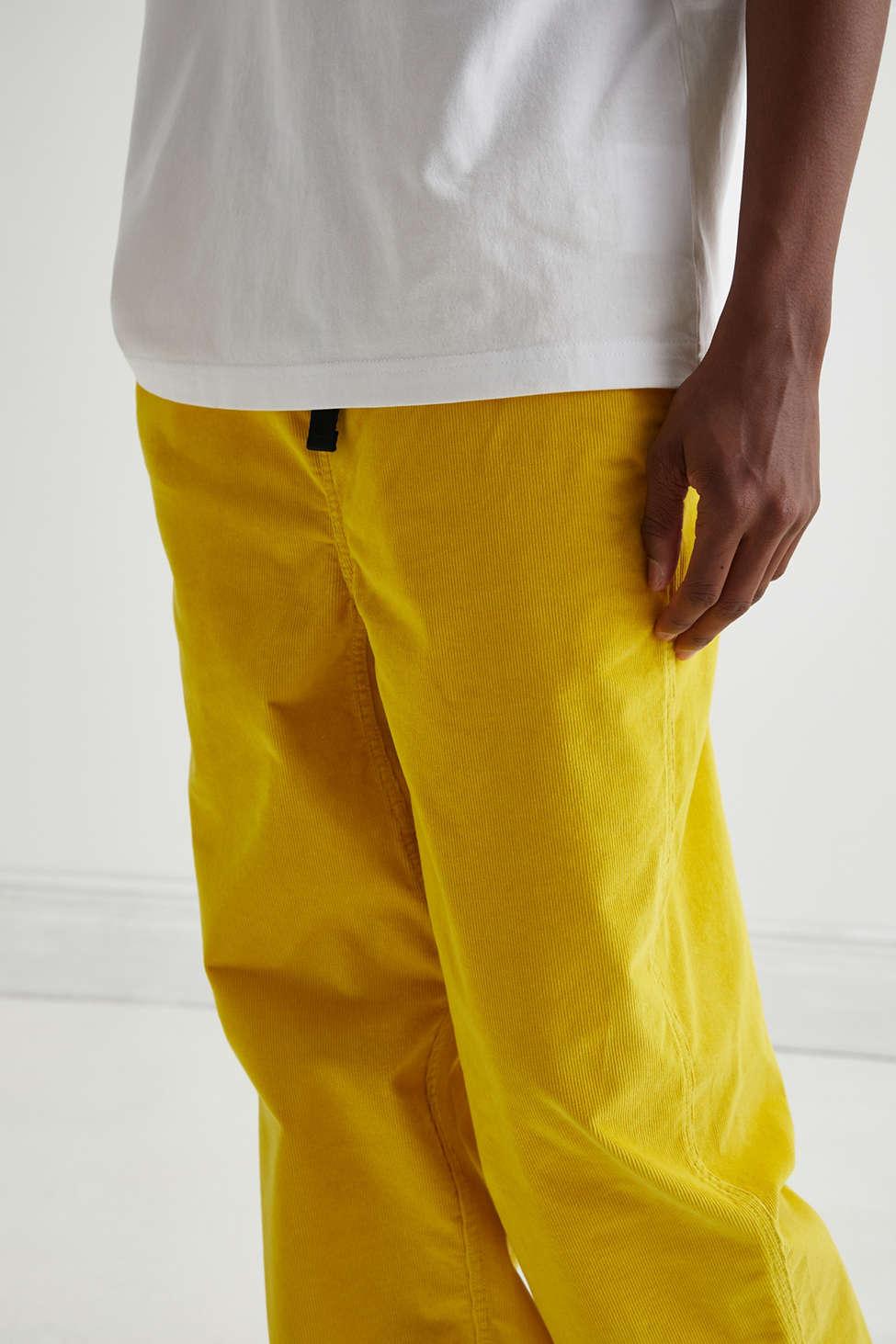 yellow pull on pants