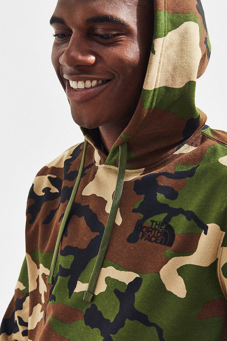 north face camo pullover