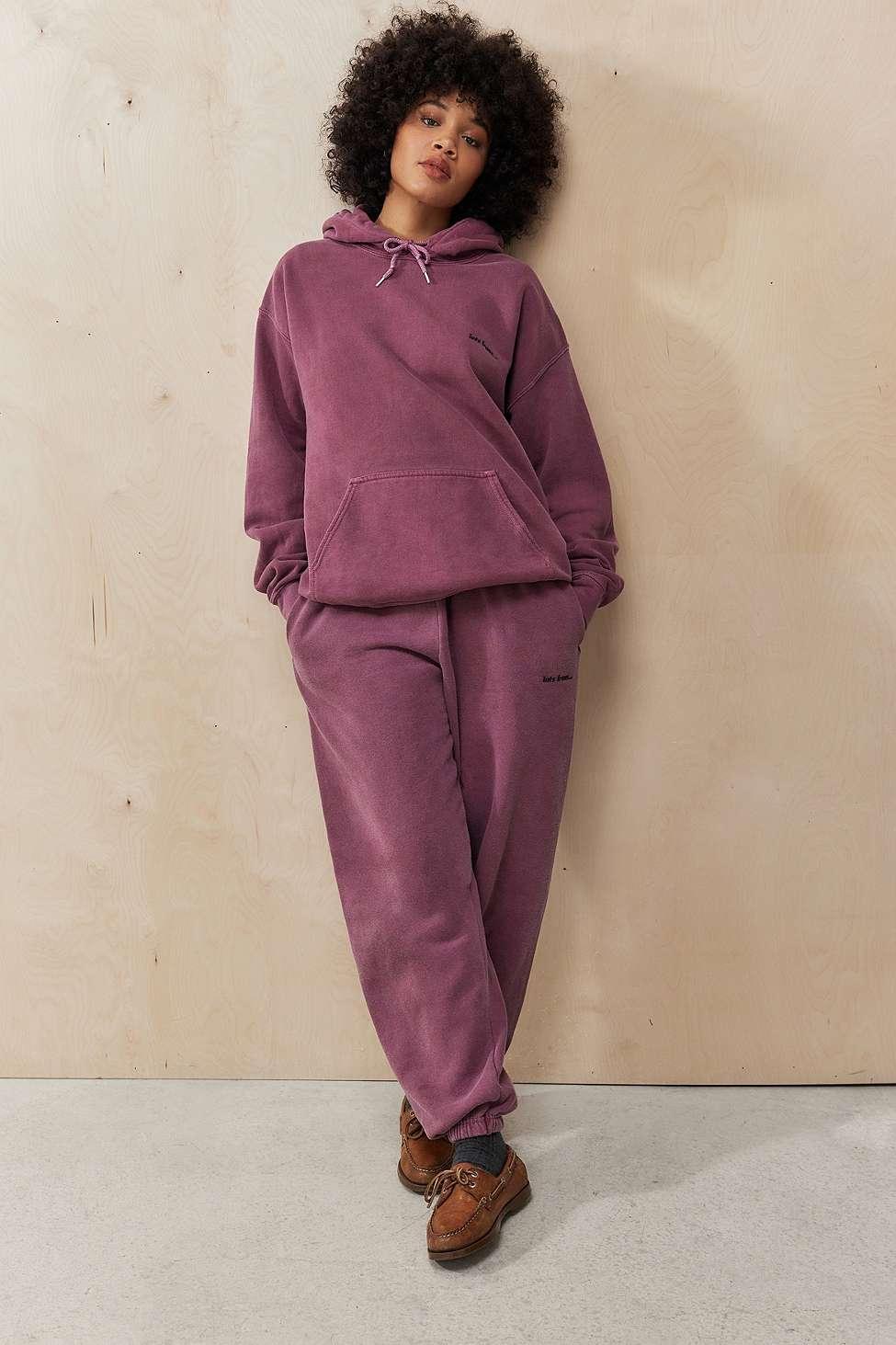 Purple iets frans joggers hotsell