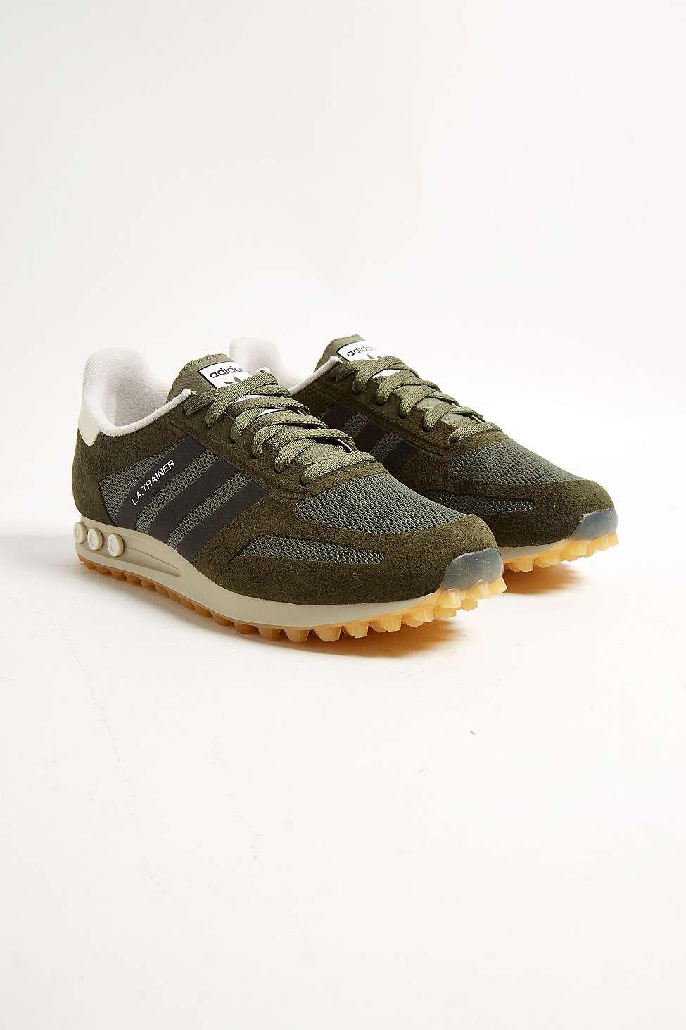 adidas La Trainer Green Trainers for Men Lyst UK