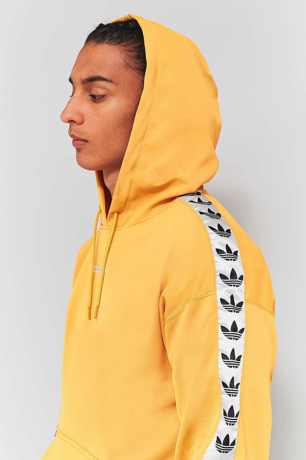 adidas yellow tnt tape hoodie