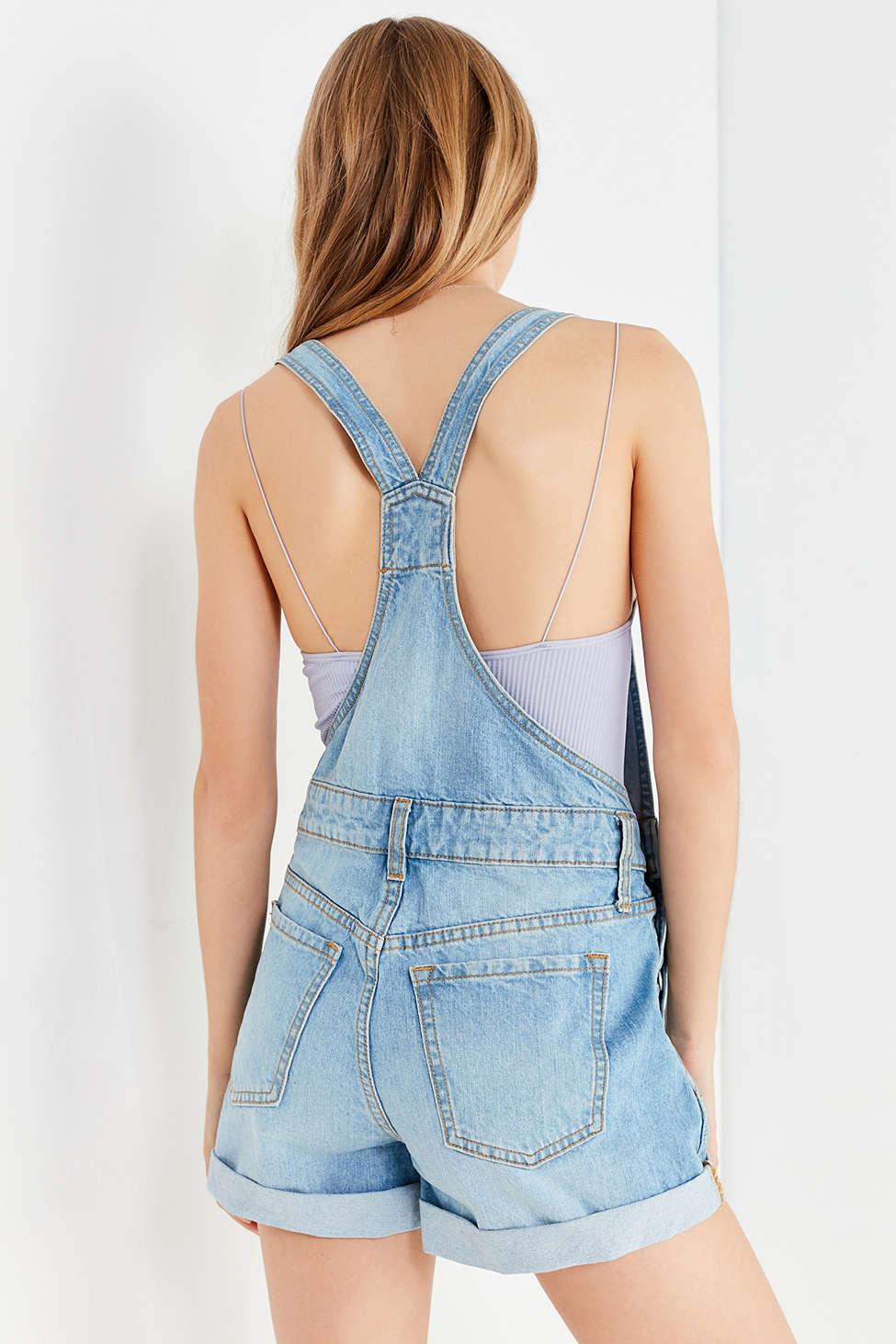 bdg linda denim shortall overall
