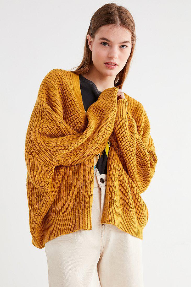 urban outfitters yellow cardigan