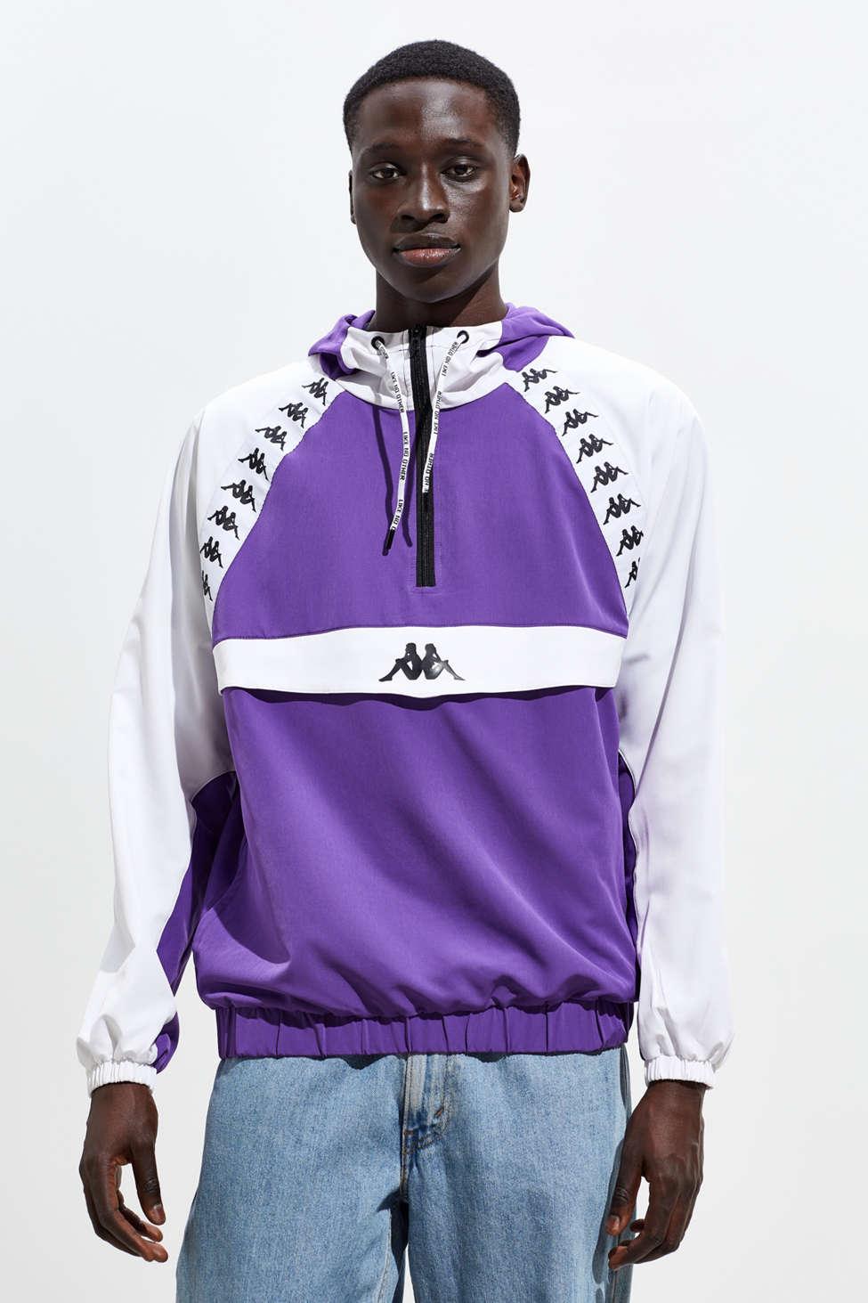 Kappa Synthetic Authentic Bakit Anorak Hoodie Jacket in Purple for Men -  Lyst