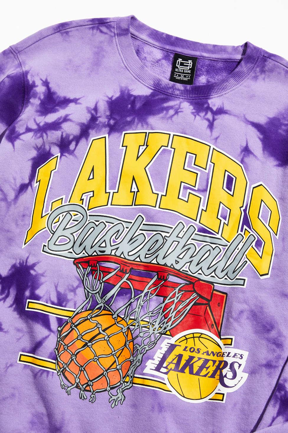 Women's NBA La Lakers Graphic Sweatshirt - Purple Tie-Dye XS