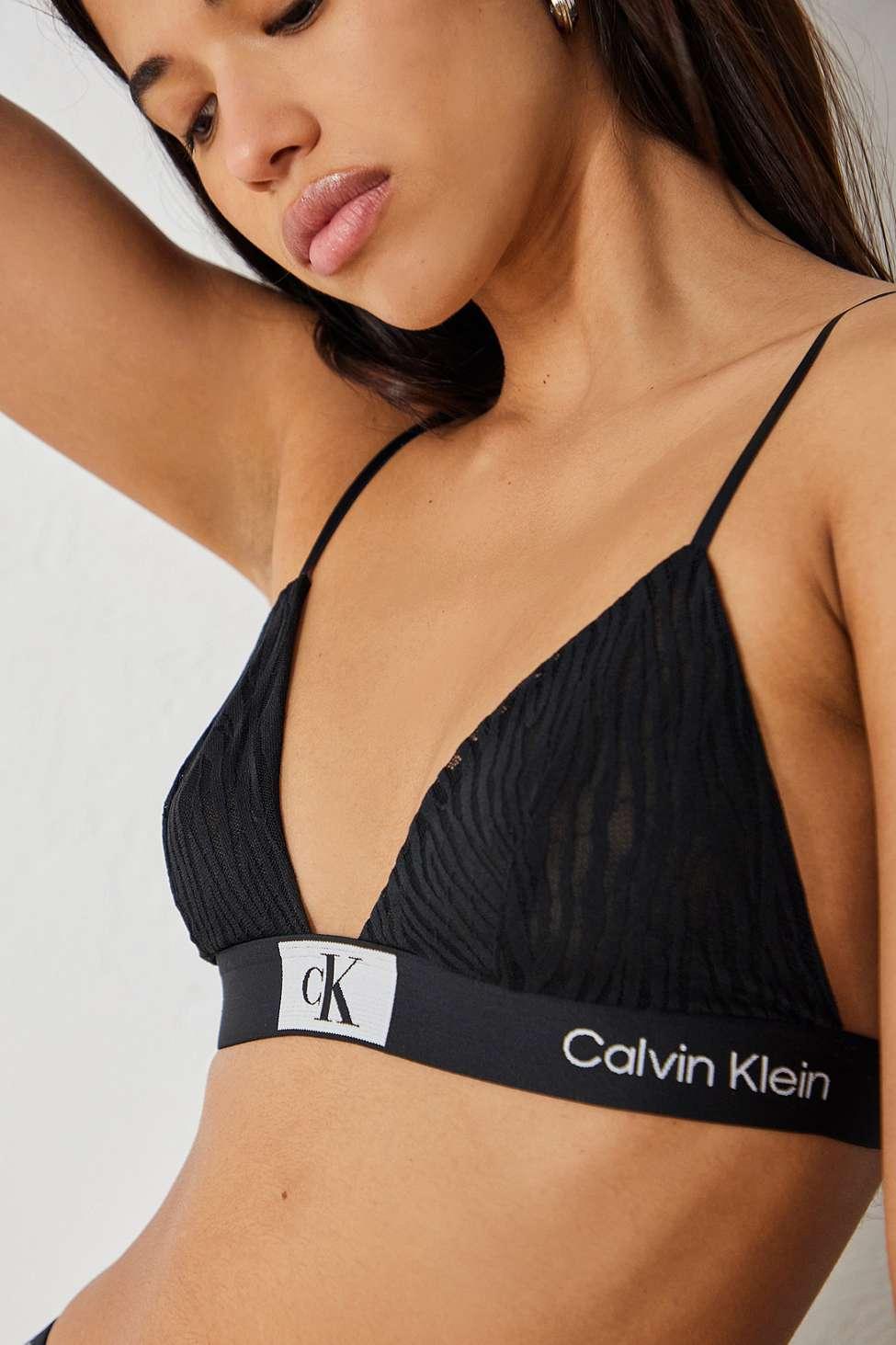 Calvin klein camo triangle clearance bra