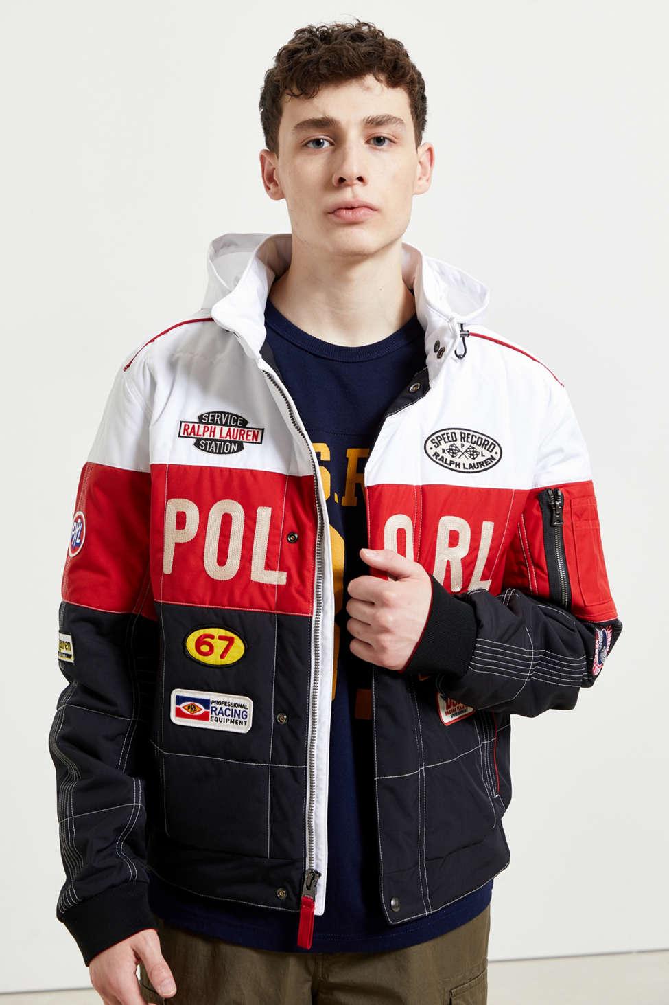 Polo Ralph Lauren Racing Jacket in Black for Men - Lyst