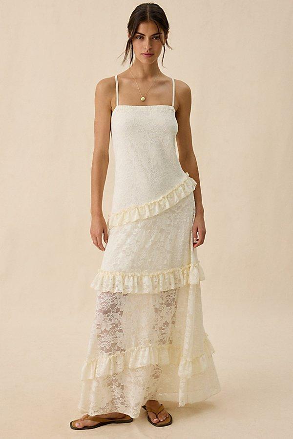 kimchi blue jays piece slip dress Up In The Air Tiered Lace Mini Kimchi Blue Liz Satin Lace