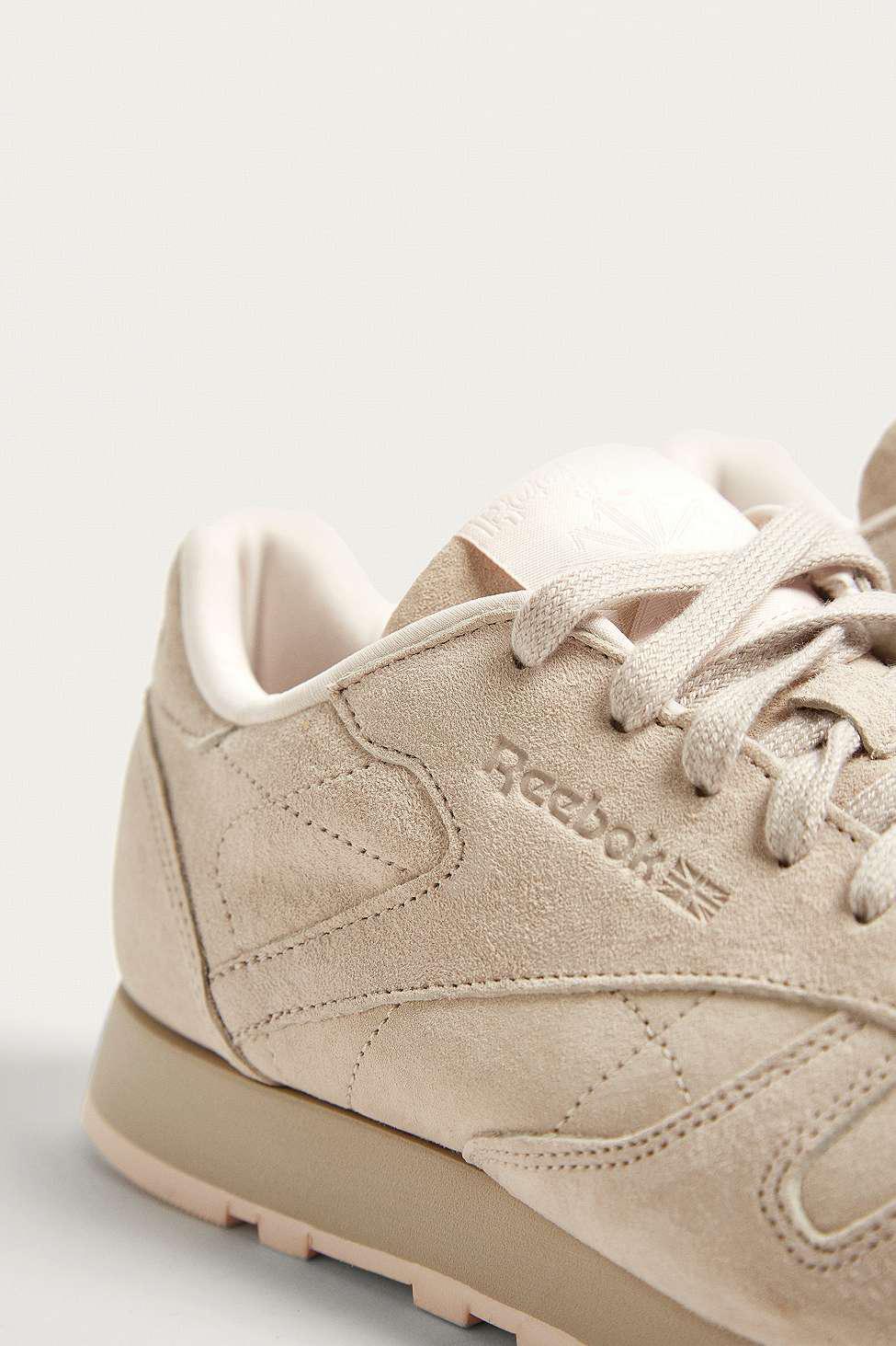 reebok classic beige suede