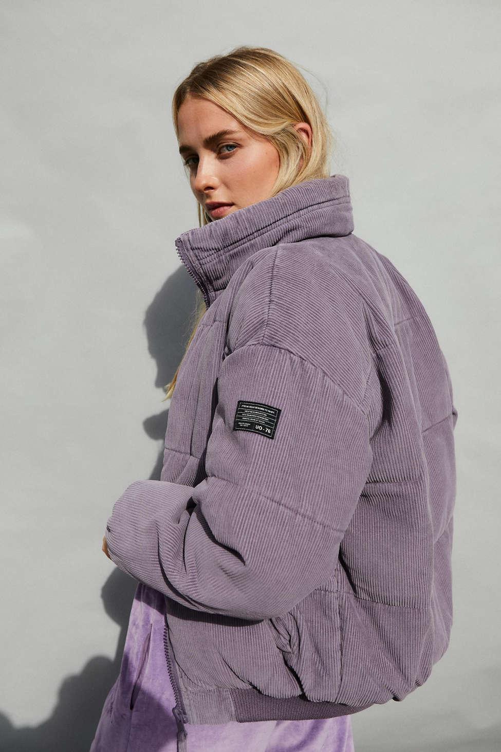 lavender puffer jacket