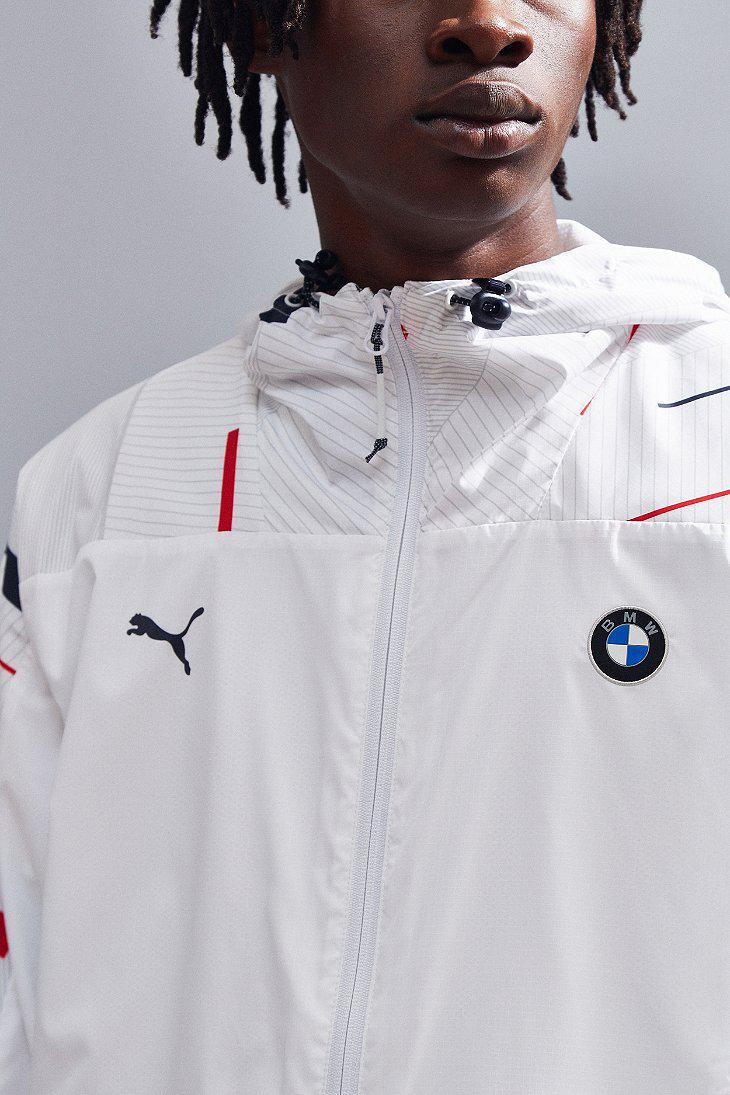 PUMA Puma Bmw Motorsport Windbreaker Jacket in White for Men | Lyst