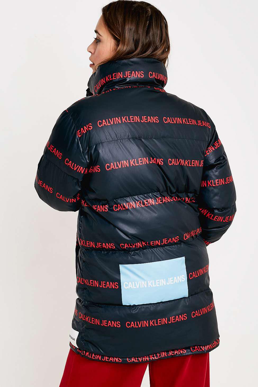 calvin klein multi logo jacket