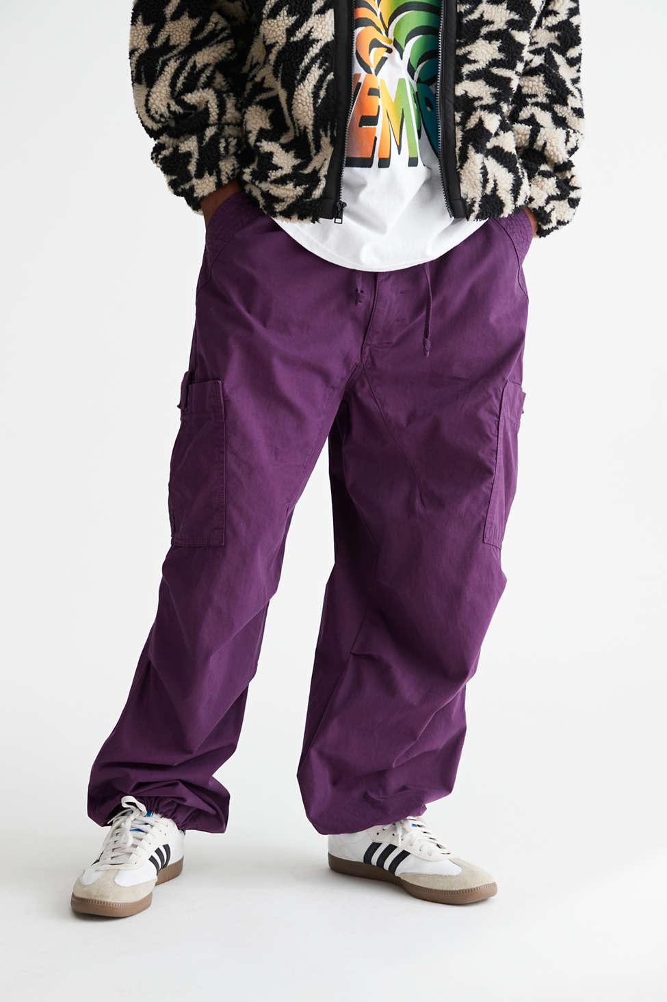Jaded London Baggy Cargo Pant in Purple for Men Lyst