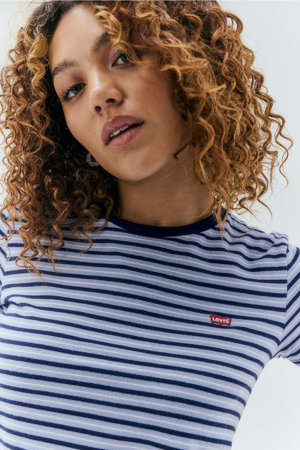 Levi's women's striped clearance t-shirt