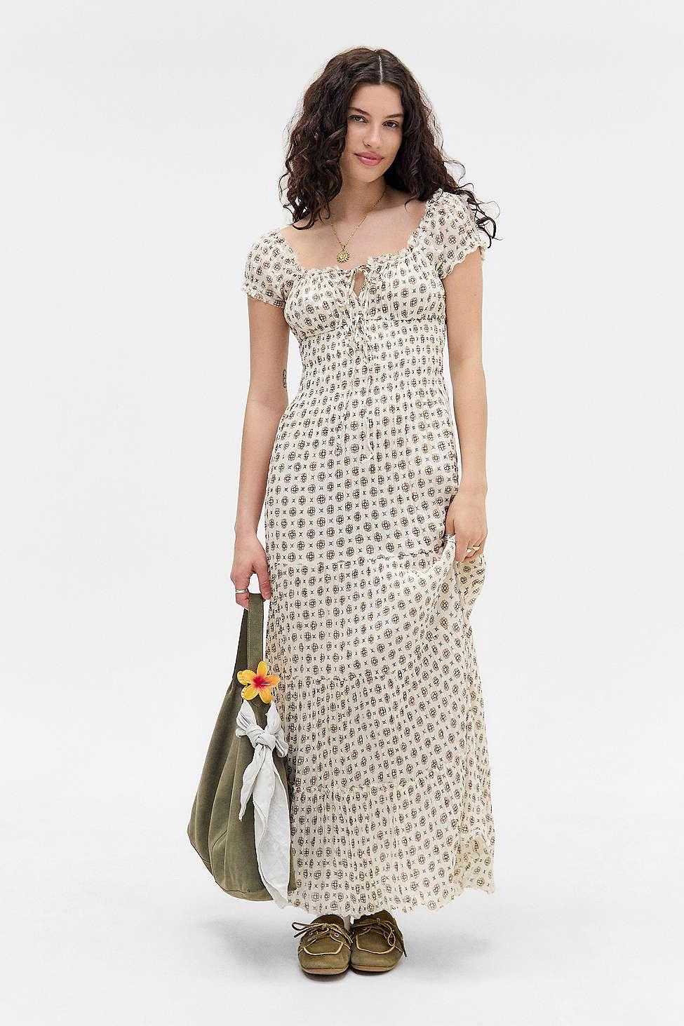 Kimchi Blue Sienna Maxi Dress in White