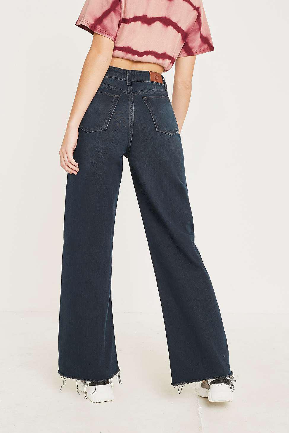 black puddle jeans